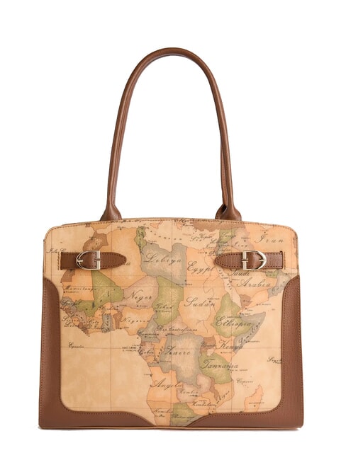 ALVIERO MARTINI PRIMA CLASSE VALLEY GEO Geantă de cumpărături de umăr castan - Genți femei