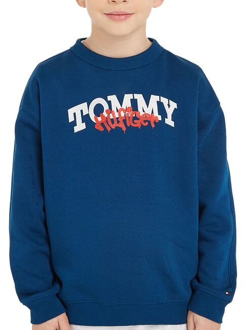 TOMMY HILFIGER TH KIDS Hanorac indigo intens - Hanorac pentru bebeluși