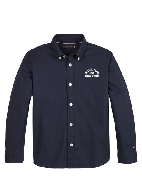 TOMMY HILFIGER TH KIDS New York Cămașă de bumbac cerul deșertului - cămăși pentru copii