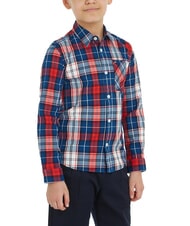 TOMMY HILFIGER TH KIDS Tartan Cămașă de bumbac - cămăși pentru copii
