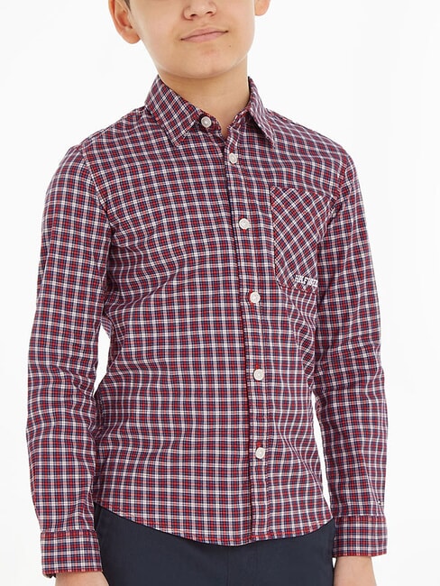 TOMMY HILFIGER TH KIDS Cămașă în carouri indigo intens/multicolor - cămăși pentru copii