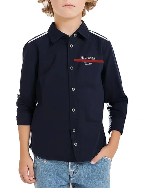 TOMMY HILFIGER TH KIDS Cămașă cu mânecă lungă cerul deșertului - cămăși pentru copii