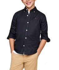 TOMMY HILFIGER TH KIDS Cămașă cu m&acirc;necă lungă din bumbac - cămăși pentru copii