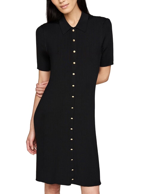 TOMMY HILFIGER TH  Rochie cu nasturi negru - Haine de femeie