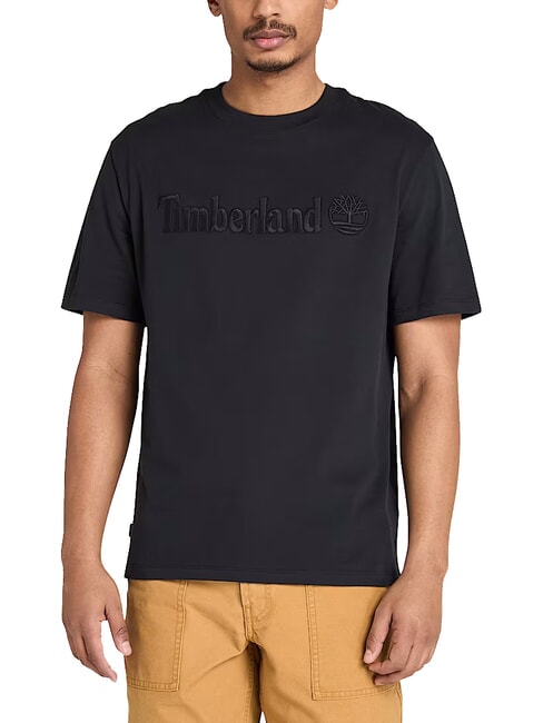 TIMBERLAND EMBROIDERY TONAL Tricou din bumbac BLACK - tricou