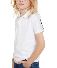 GUESS KIDS Tricou polo cu jumătate de mânecă cu 3 nasturi alb purpuriu - Tricou copil - 1