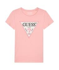 GUESS KIDS Tricou cu mânecă scurtă și strasuri - Tricou copil