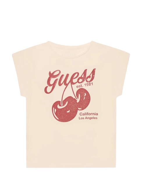 GUESS KIDS MIDI Tricou cu mânecă scurtă roz elegant - Tricou copil