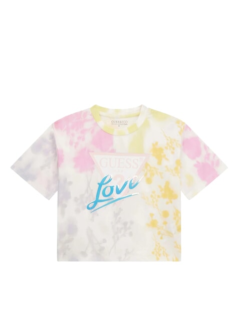 GUESS KIDS MIDI Tricou cu mânecă scurtă imprimat floare umbrită mare ao - Tricou copil