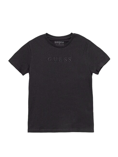 GUESS KIDS Tricou cu mânecă scurtă și broderie cu logo jetbla - Tricou copil