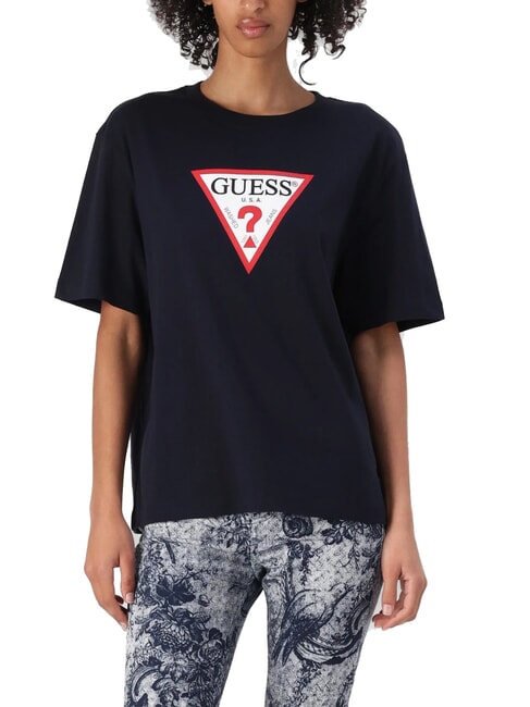 GUESS JEANS ICONIC Tricou cu mânecă scurtă și croială lejeră ocean îndrăzneț - tricou