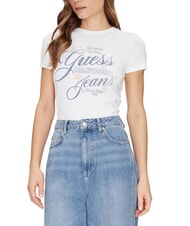 GUESS JEANS FLOWER Tricou slim fit cu m&acirc;necă scurtă - tricou