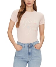 GUESS JEANS FLOWER Tricou slim fit cu mânecă scurtă - tricou