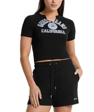 GUESS JEANS LOGO CALIFORNIA Tricou scurt, elastic, crop jetbla - tricou - 1