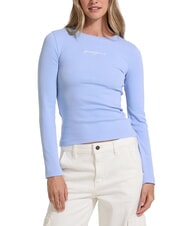 GUESS JEANS EMBRO Tricou cu mânecă lungă și nervuri - tricou