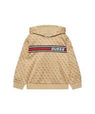 GUESS KIDS ACTIVE MINI ME Hanorac cu croială regulată 4g aop bej alb - Hanorac pentru bebeluși - 1