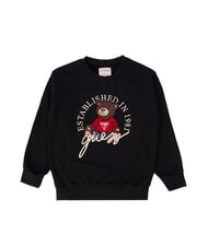 GUESS KIDS ACTIVE Hanorac cu guler rotund și ursuleț de pluș - Hanorac pentru bebeluși