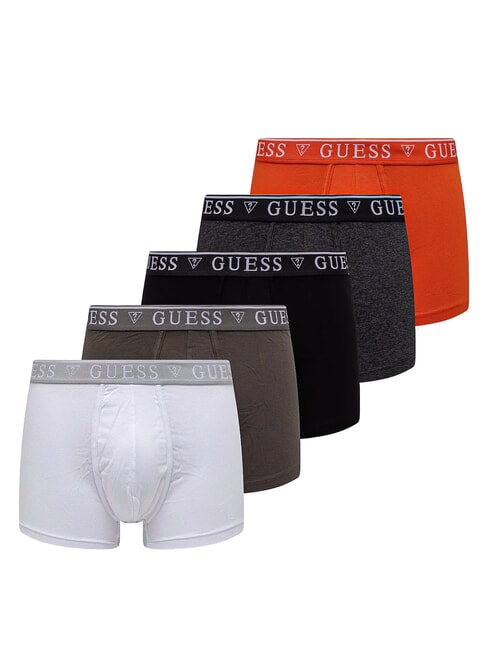 GUESS LOGO CLASSIC 5 boxeri multicolori lavă gri alb negru sau - Slip pentru bărbați