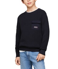 TOMMY HILFIGER TH KIDS Pulover de bumbac - Pulovere pentru copii
