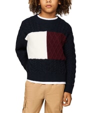 TOMMY HILFIGER TH KIDS Pulover cu guler rotund - Tricou copil