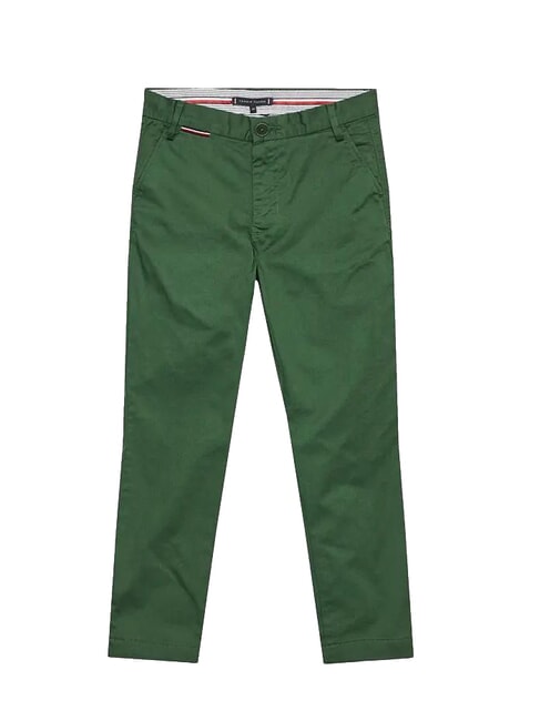 TOMMY HILFIGER TH KIDS Pantaloni chino verde universitar - Pantaloni pentru copii