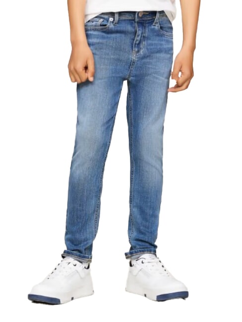 TOMMY HILFIGER TH KIDS  Blugi de băiat albastru oceanic - Pantaloni pentru copii