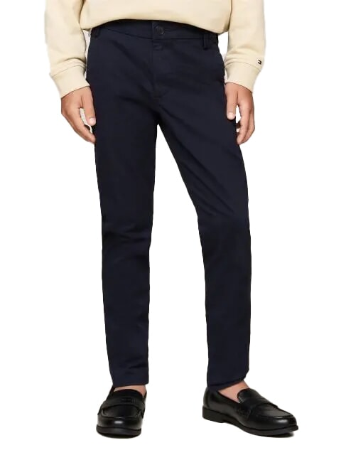 TOMMY HILFIGER TH KIDS Pantaloni de bumbac cerul deșertului - Pantaloni pentru copii