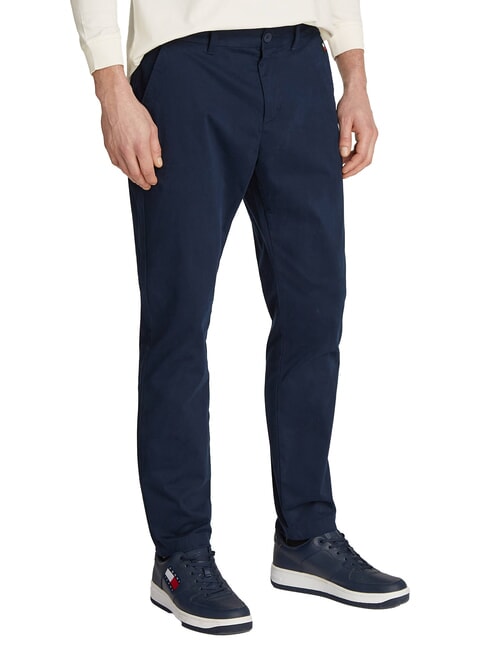 TOMMY HILFIGER TH JEANS Austin Pantaloni chino bleumarin noapte întunecată - Pantaloni