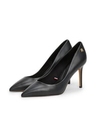 TOMMY HILFIGER TH  Pantofi cu toc &icirc;nalt de 9 cm din piele negru - Pantofi femei - 1
