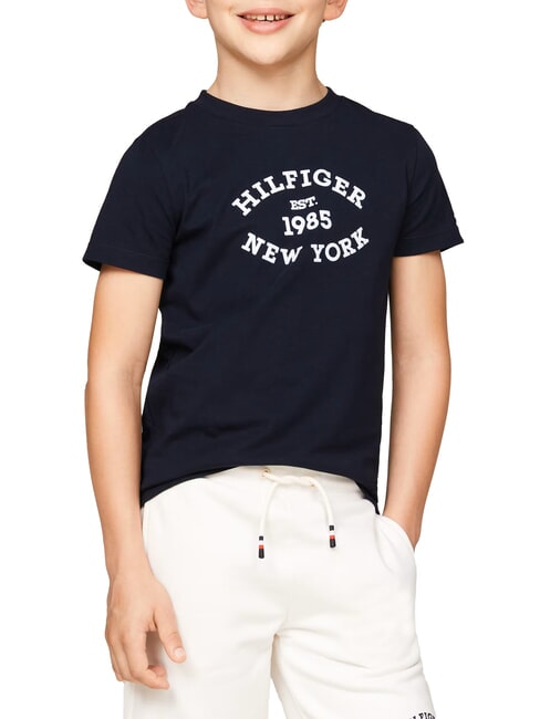 TOMMY HILFIGER TH KIDS Tricou din bumbac pentru copii cerul deșertului - Tricou copil