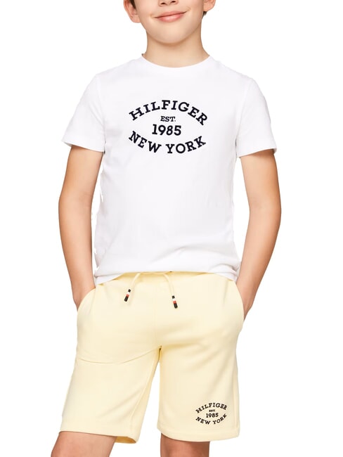 TOMMY HILFIGER TH KIDS Tricou din bumbac pentru copii alb - Tricou copil