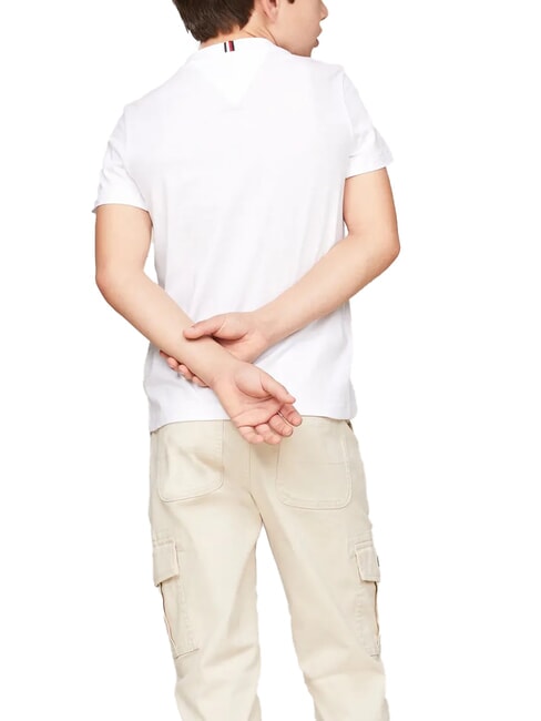 TOMMY HILFIGER TH KIDS Tricou cu mânecă scurtă din bumbac alb - Tricou copil