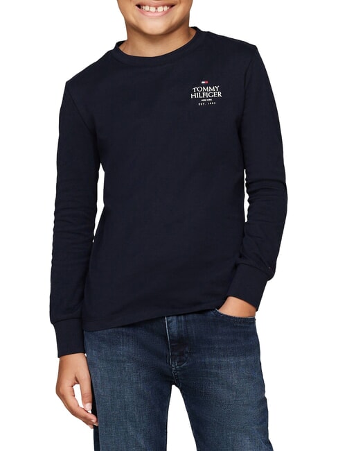 TOMMY HILFIGER TH KIDS Tricou de bumbac cerul deșertului - Tricou copil