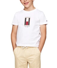 TOMMY HILFIGER TH KIDS Tricou din bumbac pentru copii alb - Tricou copil - 1