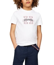 TOMMY HILFIGER TH KIDS Tricou din bumbac cu mânecă scurtă - Tricou copil
