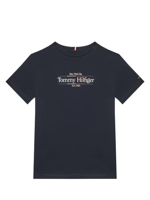 TOMMY HILFIGER TH KIDS Tricou cu mânecă scurtă din bumbac cerul deșertului - Tricou copil