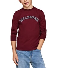 TOMMY HILFIGER TH KIDS Tricou cu m&acirc;necă lungă din bumbac - Tricou copil
