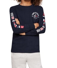 TOMMY HILFIGER TH KIDS Tricou cu m&acirc;necă lungă din bumbac - Tricou copil