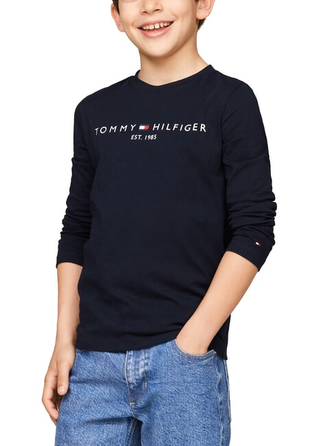 TOMMY HILFIGER TH KIDS Tricou cu mânecă lungă cerul deșertului - Tricou copil
