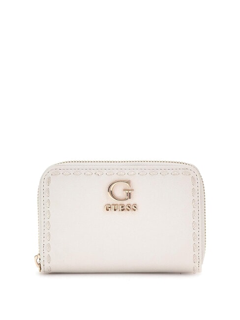 GUESS NASTRA Portofel mediu aproape alb - Portofele femei