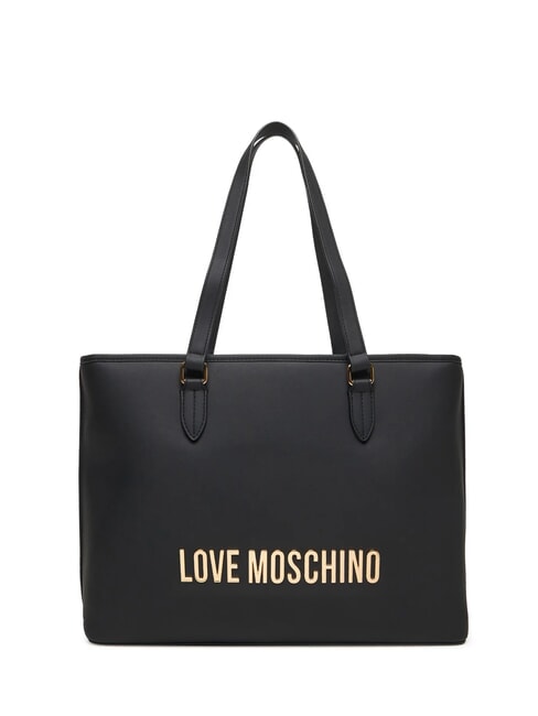 LOVE MOSCHINO BOLD LOVE  Geantă de cumpărături de umăr negru - Genți femei
