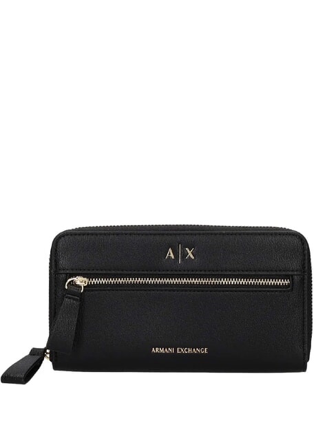 ARMANI EXCHANGE A|X Portofel cu fermoar negru - Portofele femei