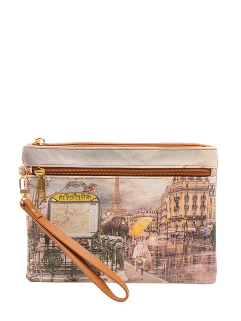 YNOT YESBAG Geantă tip clutch medie cu manșetă Metroul din Paris - Genți femei