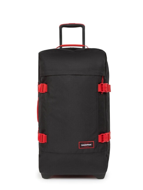 EASTPAK TRANVERZ M Troller mediu stacojiu contrastant - Trolere semirigide