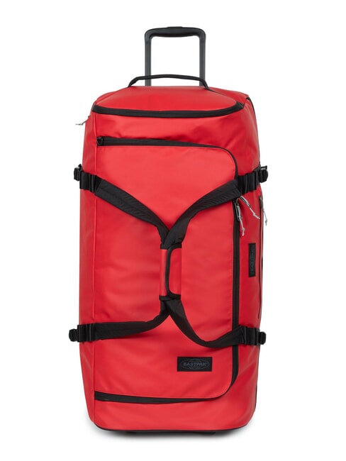 EASTPAK DUFFEL PACK WHEEL M Trolley geantă de voiaj medie, hidrofugă prelată roșie - Trolere semirigide