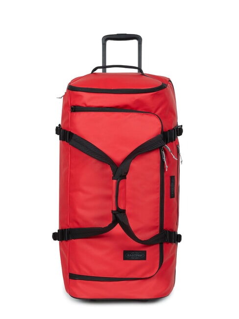 EASTPAK DUFFEL PACK WHEEL L Trolley mare pentru geantă de voiaj hidrofugă prelată roșie - Trolere semirigide