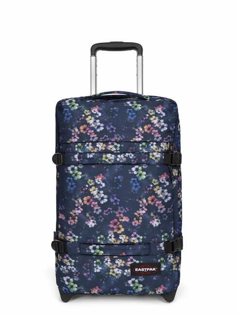 EASTPAK TRANSIT'R S Troller pentru bagaje de mână Flora Fade bleumarin - Bagaje de mână