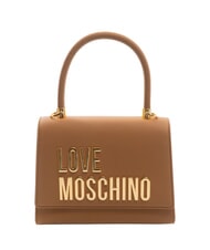 LOVE MOSCHINO BOLD LOVE Geantă mini cu curea de umăr cămilă - Genți femei - 1