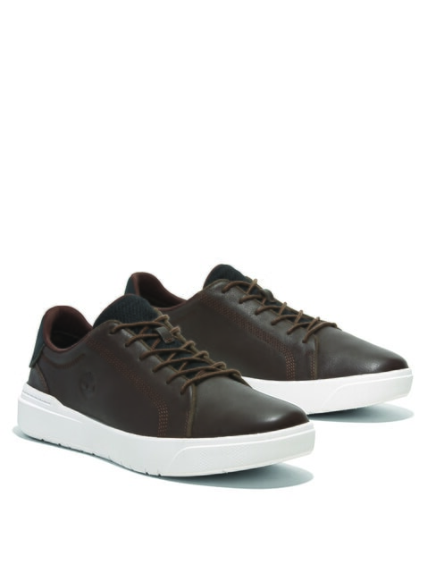 TIMBERLAND SENECA BAY Teniși din piele pentru bărbați maro închis, fibră integrală - Pantofi bărbați