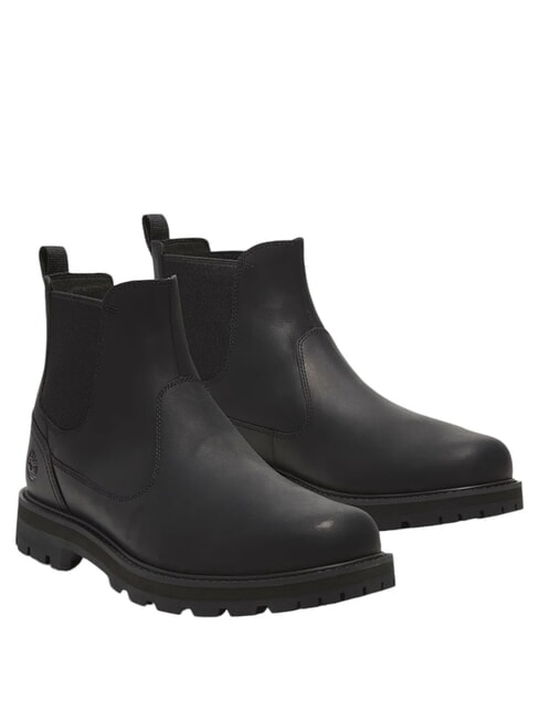 TIMBERLAND BRITTON ROAD Ghete la gleznă negru plin de cereale - Pantofi bărbați